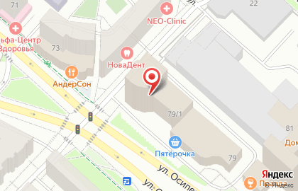 ZooM на улице Осипенко на карте