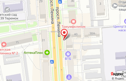 Интернет-провайдер Кисс на проспекте Ленина на карте