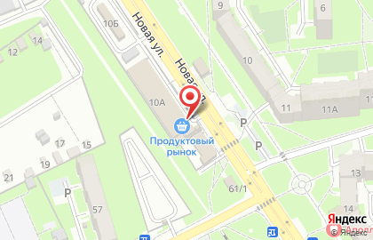 Продовольственный магазин в Москве на карте