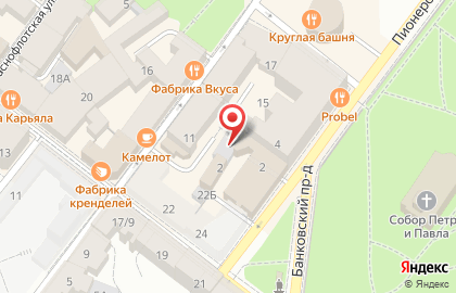 Лавка стеклодува на карте