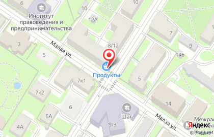 Продуктовый магазин в Санкт-Петербурге на карте