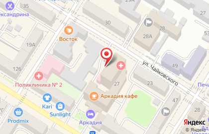 Автосервис самообслуживания на улице Чайковского на карте