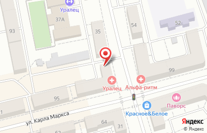 Магазин Джинсовый мир на улице Октябрьской Революции на карте