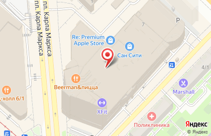 Yota в Новосибирске на карте