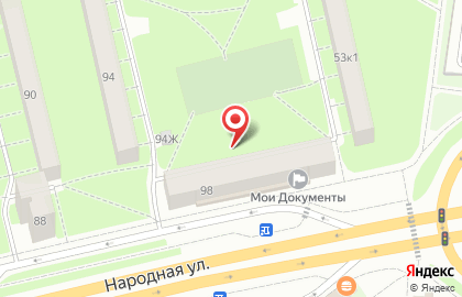 Москомприватбанк на Народной улице на карте
