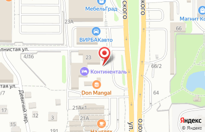 Салон белорусской мебели Пинскдрев на улице Малиновского на карте