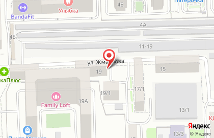 Киоск по продаже хлебобулочных изделий на улице Жмайлова на карте