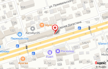Автомагазин Магнит на проспекте Али-Гаджи Акушинского на карте