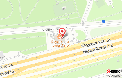 Шиномонтажная мастерская на Можайском шоссе на карте