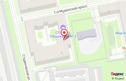 Терминал СберБанк на 1-ом Муринском проспекте на карте
