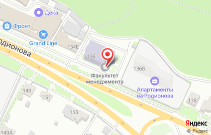 Бизнес Школа на улице Родионова на карте