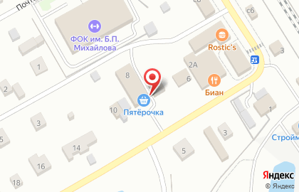 Супермаркет Пятёрочка в Москве на карте