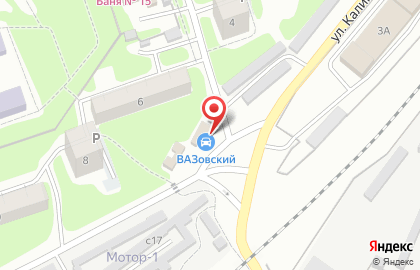 Автомагазин Вазовский в Ленинском районе на карте