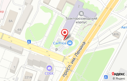 Сеть цифровых супермаркетов ДНС в Тракторозаводском районе на карте