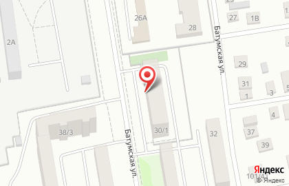 Отделение службы доставки Boxberry на Батумской улице на карте