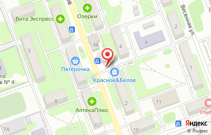 Мини-маркет Глория на улице Космонавтов на карте