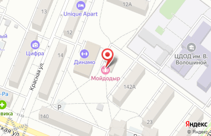 Сауна Мойдодыр на Красной улице на карте