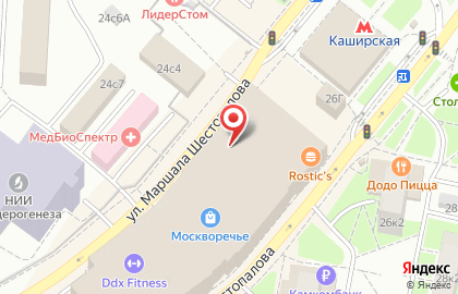 Автомат по продаже контактных линз Mr.Lensomat 24 в Москворечье-Сабурово на карте