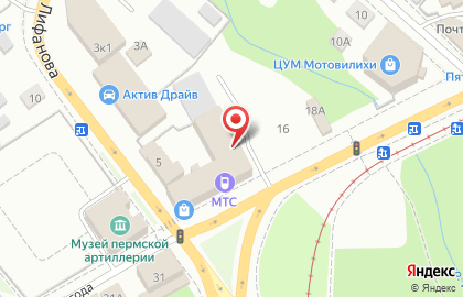 Магазин домашнего текстиля в Мотовилихинском районе на карте