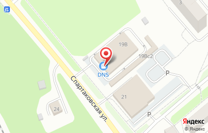 Супермаркет цифровой и бытовой техники DNS на Спартаковской улице на карте