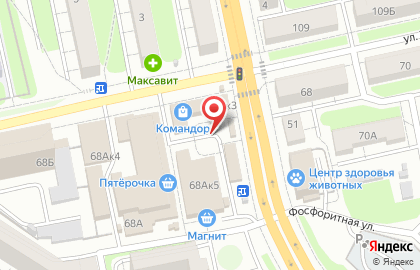 Магазин овощей и фруктов в Володарском районе на карте