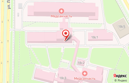 Медико-санитарная часть Северсталь на улице Металлургов на карте