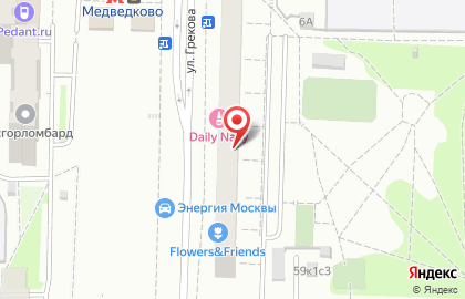Бар Суши WOK на улице Грекова на карте