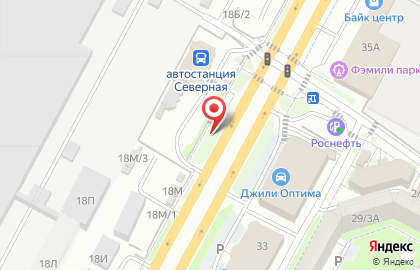 Рекламный щит 3х6м. на проспекте Кулакова на карте