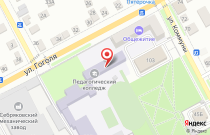 ВГСПУ, Михайловский филиал на улице Гоголя на карте