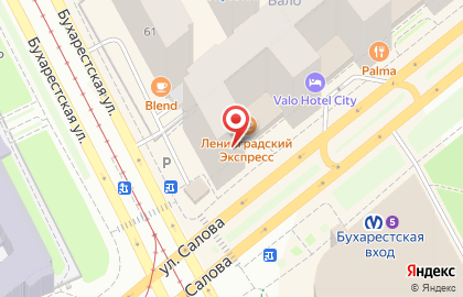 Кафе-кондитерская Север-Метрополь в Фрунзенском районе на карте