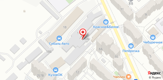 Автокомплекс Helios Tuning на улице Аминева на карте