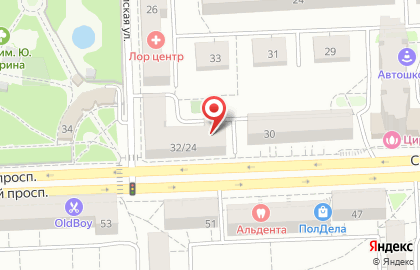Магазин головных уборов Александрия в Железнодорожном районе на карте
