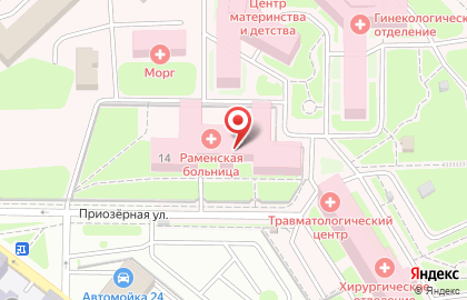 Противотуберкулезное отделение Раменской ЦРБ на улице Махова на карте