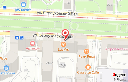 Кальян-бар Мята Lounge Шаболовка на улице Серпуховский Вал на карте