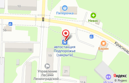 Автовокзал г. Подпорожья на карте