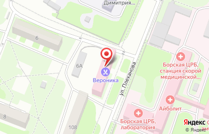 Грузовой поток Бор на карте