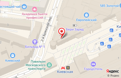 Банкомат Интерпромбанк на площади Киевского Вокзала, 2 на карте