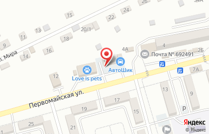 Супермаркет напитков Дилан на Первомайской улице на карте