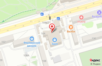 ТЦ Заря в Октябрьском районе на карте