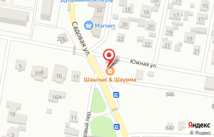 Тяга на Садовой улице на карте