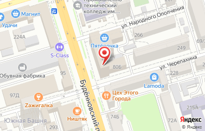 Ростовский филиал Промсвязьбанк на Буденновском проспекте на карте