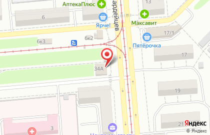 Магазин косметики и бытовой химии Бегом к нам на площади Сибиряков-Гвардейцев на карте