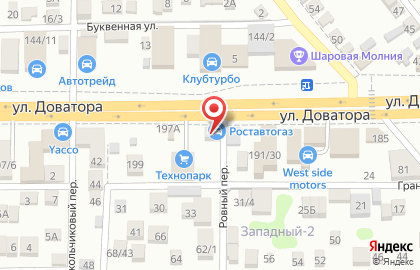 Торгово-сервисная компания Роставтогаз в Советском районе на карте