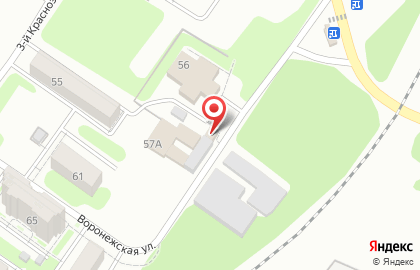 Магазин колбасных изделий Дымок на Воронежской улице на карте