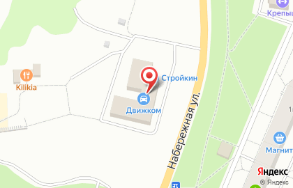 Петровские бани на Набережной улице на карте