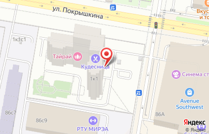 Банкомат ВТБ на улице Покрышкина на карте