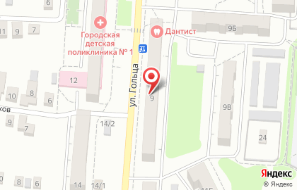 Магазин Red nail`s на улице Гольца на карте