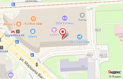 Туроператор Pegas Touristik на Щукинской улице на карте
