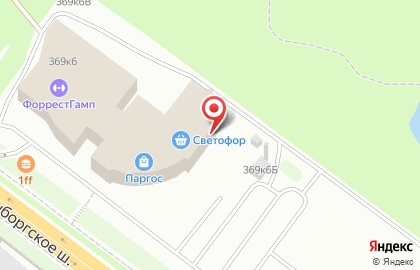 Супермаркет Магнит на Выборгском шоссе на карте