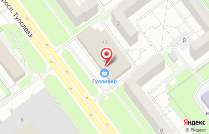 Банкомат СберБанк на улице Туполева, 12 на карте